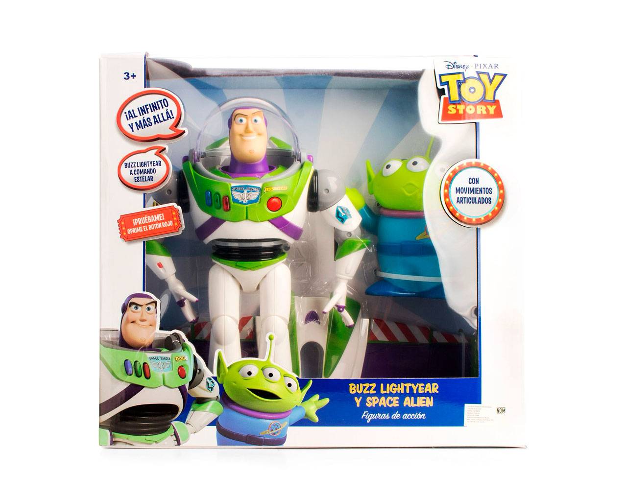 Buzz Lightyear con Alien (Figura con sonido) - Disney Pixar Toy Story - Toy Mark