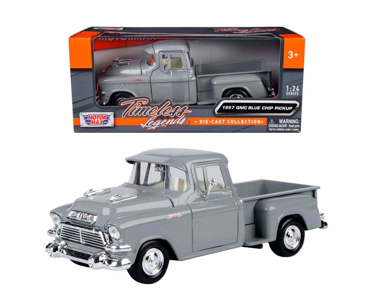1957 GMC Blue Chip Pickup (Escala 1:24) - Timeless Legends - Die-Cast Motor Max