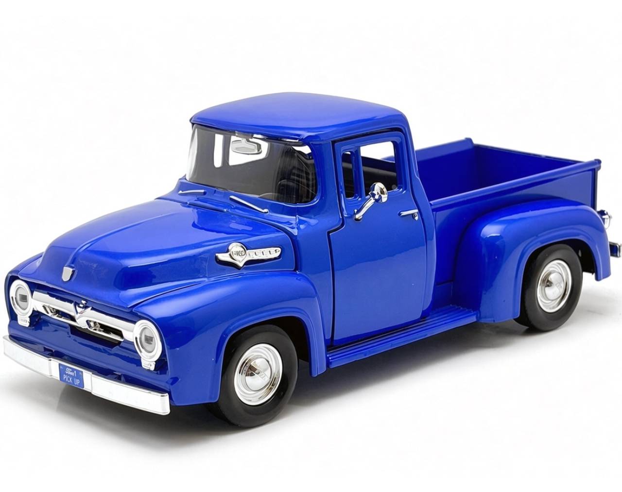 1956 Ford F-100 PickUp (BLUE) (Escala 1:24) - Timeless Legends - Die-Cast Motor Max