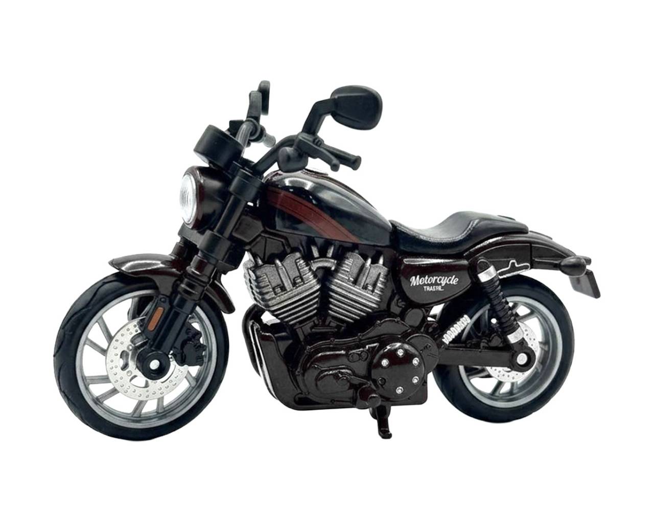 Motocicleta Chopper Black & Cherry (Escala 1:14) - Die-Cast ZXY Candy Toys