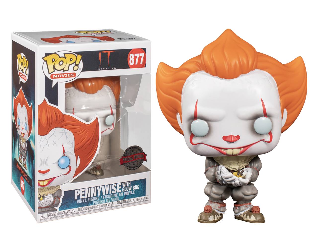 Pennywise with Glow Bug - It Chapter Two Pop! Vinyl