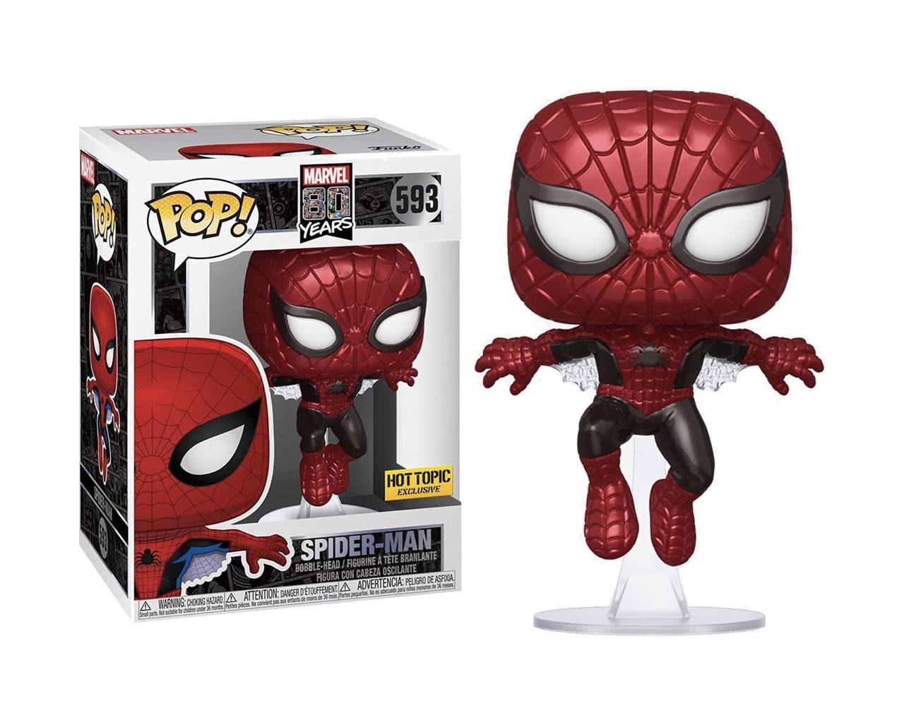 FUNKO: Marvel Spider-Man Funko POP Vinile Figura Spider-man Tuta Integrata  - Vendiloshop