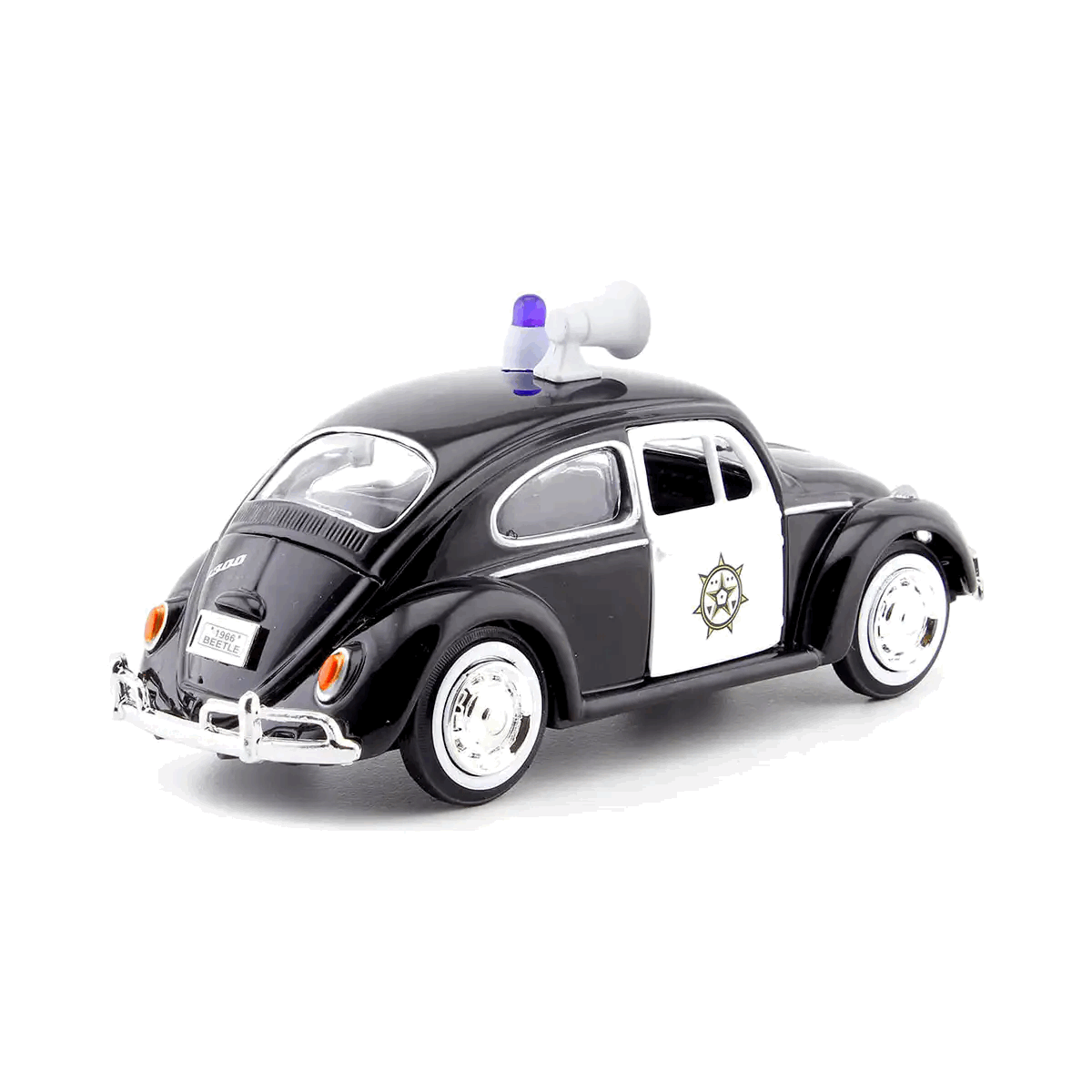 Volkswagen Beetle Police (1966) Escala 1:24 - Die-Cast MotorMax