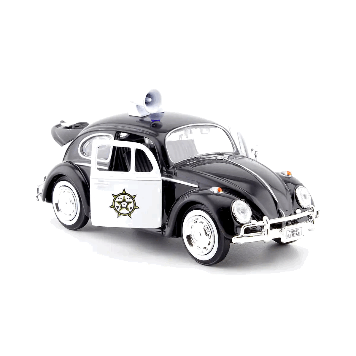 Volkswagen Beetle Police (1966) Escala 1:24 - Die-Cast MotorMax