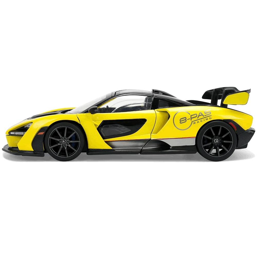 McLaren Senna 8-PAS Racing (Yellow Metallic Black Top) - Hyper-Spec Series Jada Toys