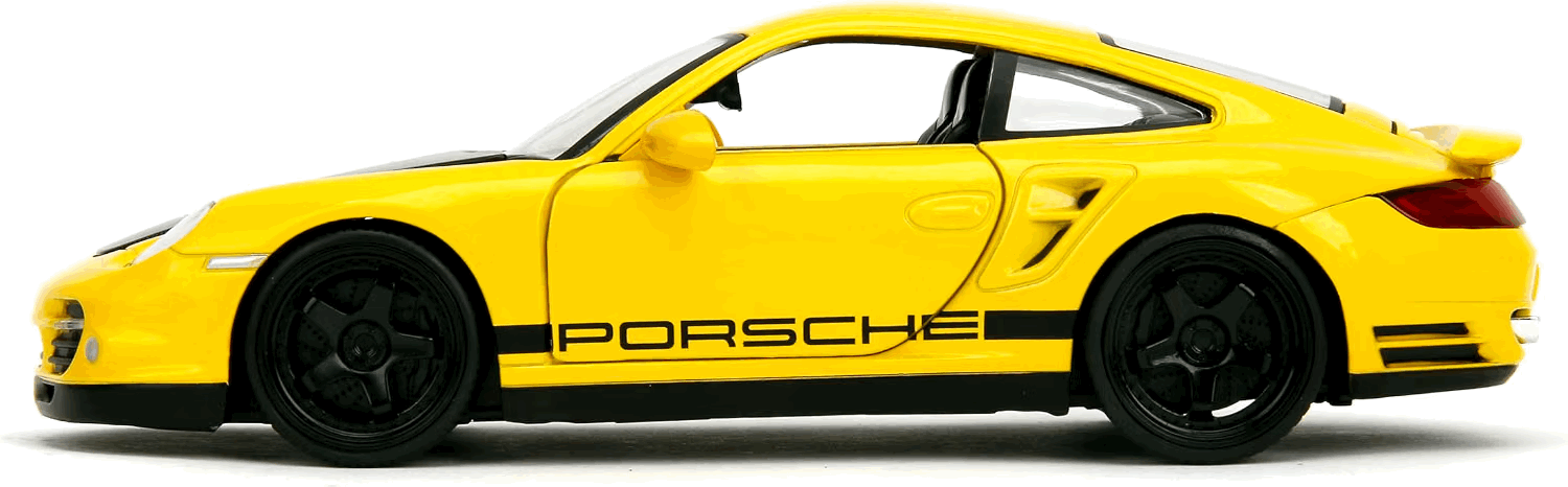 Porsche 911 Turbo (Yellow/Black) - Hyper-Spec Series Jada Toys