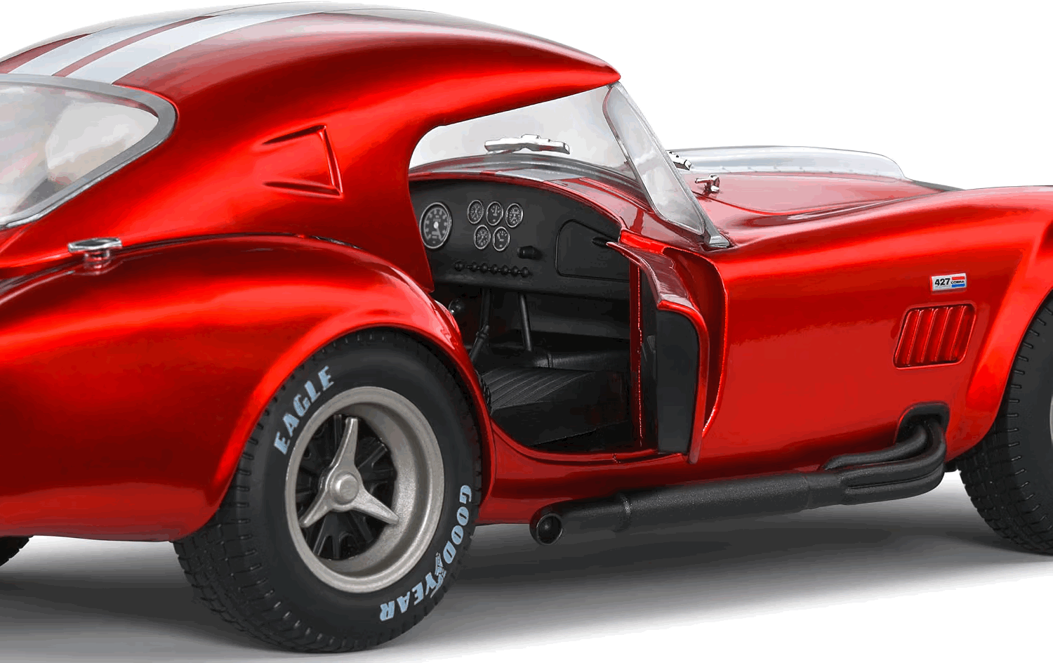 Shelby Cobra 427 MKII Red Metallic (1965) (Escala 1:18) - Die-Cast Solido