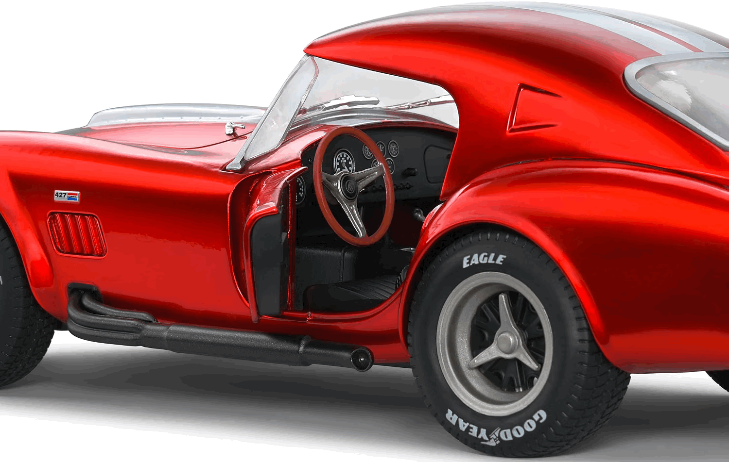 Shelby Cobra 427 MKII Red Metallic (1965) (Escala 1:18) - Die-Cast Solido