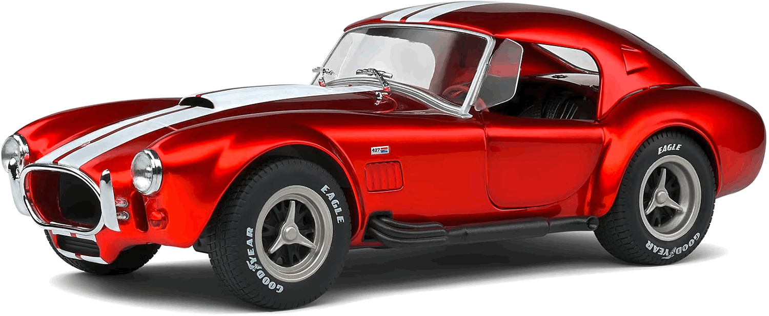 Shelby Cobra 427 MKII Red Metallic (1965) (Escala 1:18) - Die-Cast Solido