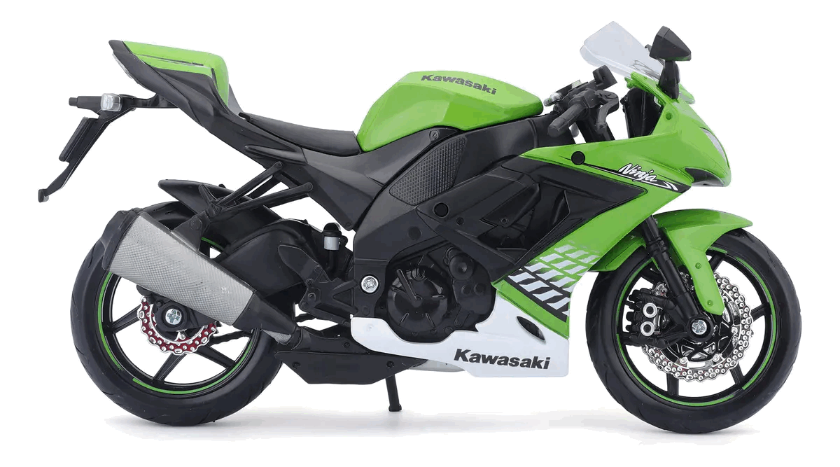 Kawasaki Ninja ZX 10R Escala 1:12 - Die-Cast Maisto