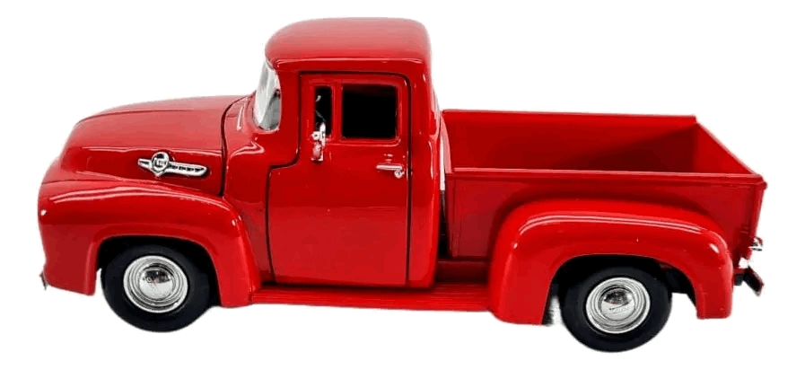 1956 Ford F-100 PickUp (RED) (Escala 1:24) - Timeless Legends - Die-Cast Motor Max
