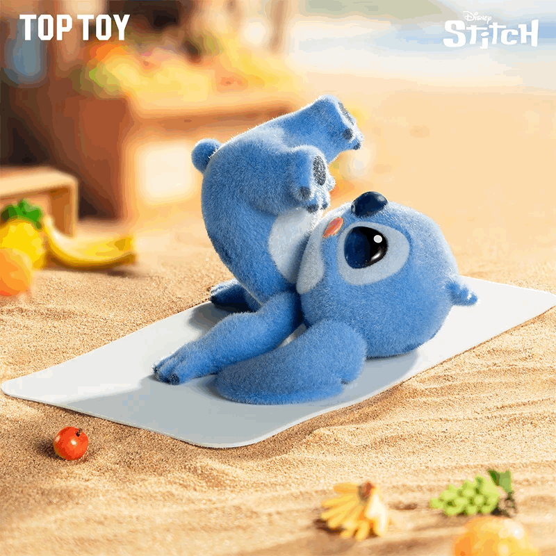 Stitch Aterciopelado (Cajita Sorpresa) - Disney "Energy Yoga" Blind Box Top Toy