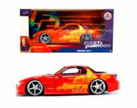 Mazda RX-7 Orange Escala 1:32 - Fast and Furious - Die-Cast Jada Toys
