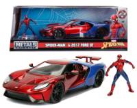 Spider-Man & 2017 Ford GT 1:24 - Marvel Spider-Man - Die-Cast Jada Toys