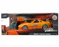 Brian & Toyota Supra (Escala 1:24) - Fast and Furious Die-Cast Jada Toys