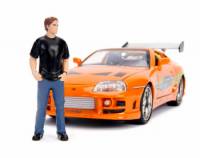 Brian & Toyota Supra (Escala 1:24) - Fast and Furious Die-Cast Jada Toys