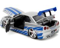 Brian's Nissan Skyline GT-R (R34) Escala 1:24 - Fast and Furious - Die-cast Jada Toys