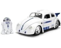 R2-D2 & 1959 Volkswagen Drag Beetle Escala 1:24 - Star Wars - Die-Cast Jada Toys