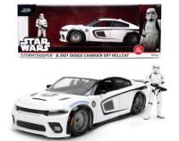 Stormtrooper & 2021 Dodge Charger SRT-Hellcat Escala 1:24 - Star Wars - Die-Cast Jada Toys