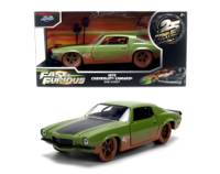 1973 Chevrolet Camaro Green (Dirty Version) - Escala 1:32 - Fast and Furious 4 - Die-Cast Jada Toys