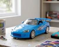 2001 Honda S2000 (Blue) - Escala 1:32 - Fast and Furious - Die-Cast Jada Toys