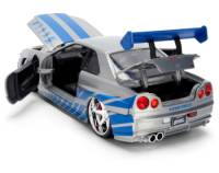 Brian's Nissan Skyline GT-R (R34) Escala 1:24 - 25 Years of Fast and Furious - Die-Cast Jada Toys