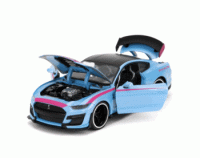 2020 Ford Mustang Shelby GT500 (Blue/Black/Pink) Escala 1:24 - Pink Slips - Die-Cast Jada Toys