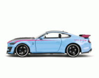 2020 Ford Mustang Shelby GT500 (Blue/Black/Pink) Escala 1:24 - Pink Slips - Die-Cast Jada Toys