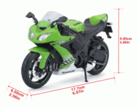 Kawasaki Ninja ZX 10R Escala 1:12 - Die-Cast Maisto