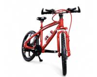 Bicycle (Red) Escala 1:8 - Die-Cast Mountain Metal Bike