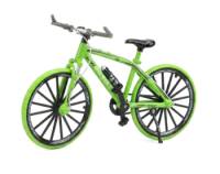 Bicycle with Spoked Wheels (Green) Escala 1:8 - Bike Die-Cast Mountain Metal Bike