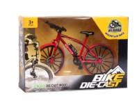 Bicycle with Spoked Wheels (Red) Escala 1:8 - Bike Die-Cast Mountain Metal Bike