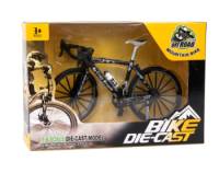 Bicycle with Patterned Frame (Black) Escala 1:8 - Bike Die-Cast Mountain Metal Bike
