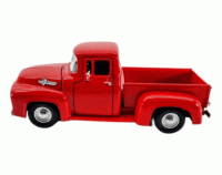 1956 Ford F-100 PickUp (RED) (Escala 1:24) - Timeless Legends - Die-Cast Motor Max