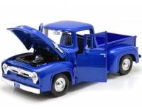 1956 Ford F-100 PickUp (BLUE) (Escala 1:24) - Timeless Legends - Die-Cast Motor Max