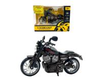Motocicleta Chopper Black & Cherry (Escala 1:14) - Die-Cast ZXY Candy Toys