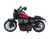 Motocicleta Chopper Black & Red (Escala 1:14) - Die-Cast ZXY Candy Toys